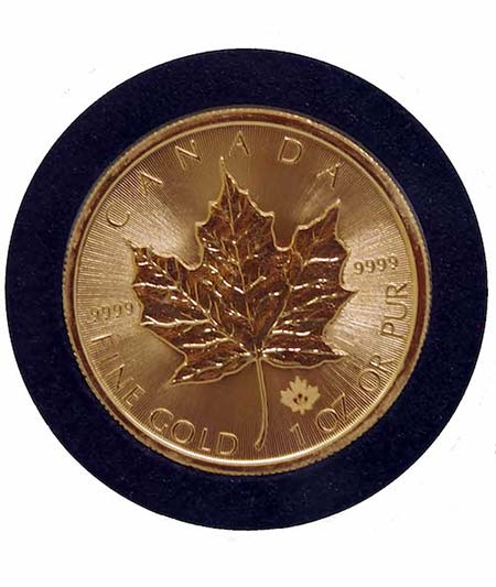 1 Oz Gold Coin Maple Leaf Royal Canadian Mint